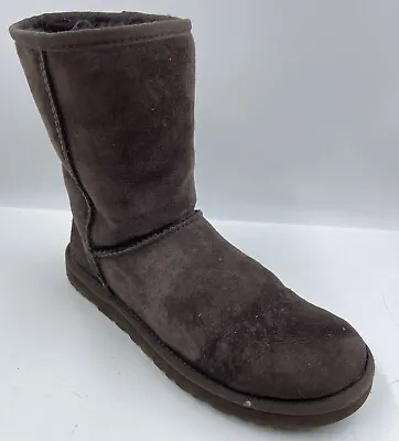 UGG Australia Classic Short Women's Boot 9 Brown Suede Pull On Mid-Calf Boots • $45.49