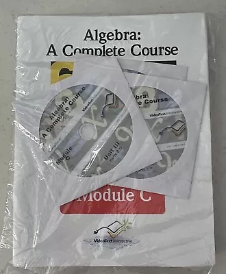 Videotext Algebra A Complete Course Module C With DVD’s • $59.99