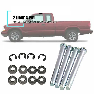 Door Hinge Pins And Bushing Kit 4 Set For 1994-2004 Chevrolet Chevy S10 GMC Hot • $7.93