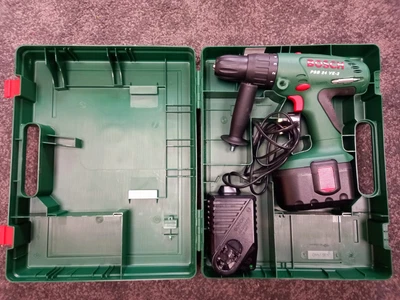 £59.99 • Buy Bosch 24 Volt  Cordless Drill With Hammer Action And Case, .