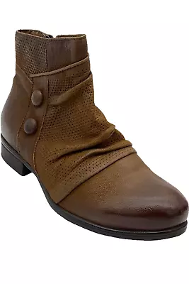 Miz Mooz Leather Ankle Boots Sallie Hazelnut • $82.99