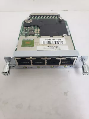 Cisco EHWIC-4ESG 4-Ports 10/100/1000 Base-TX Gigabit Ethernet Switch Card • $19.99