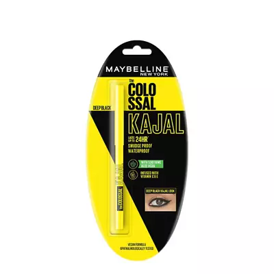 Maybelline New York The Colossal Kajal 24Hour Smudge Proof - Deep Black (0.35g) • $10.47