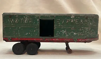 Vintage Hubley Motor Express Pressed Steel Toy Truck Trailer 13” Trailer No.507 • $20