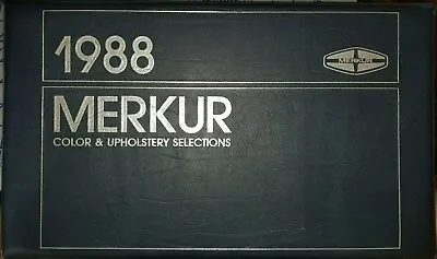 1988 Ford Merkur Color And Upholstery Selection Book Dealer Album Manual • $80.99