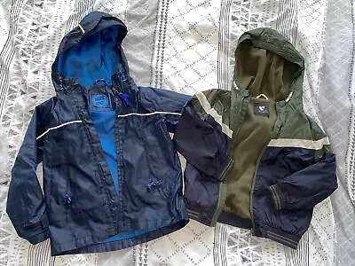 £4.99 • Buy Boys Lightweight Spring Summer Rainproof Jackets Age 5-6 Blue Zoo Very 