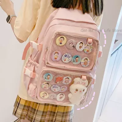 Plastic Backpack For Insert Pin Display For Women And Girl School Backpack • $42.99