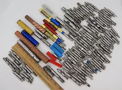 LRG Lot Vintage Machinist End Mills DOALL Morse Etc.. Mostly USA Made L-5870 • $197.95