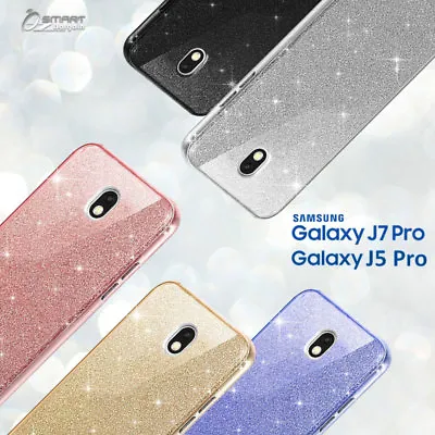 Glitter Shining Bling TPU Jelly Gel Case Cover For Samsung Galaxy J5 Pro J7 Pro • $5.99