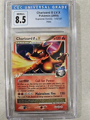 Charizard G Lv.X 143/147 Holo Supreme Victors Pokemon - CGC 8.5 (PSA 9) • $240