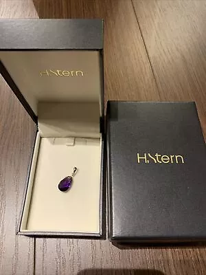 Authentic H. Stern 18K White Gold Amethyst Necklace With Diamond Charm Only • £819.57
