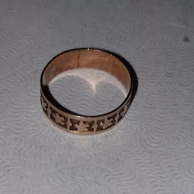 Antique Victorian 10k Solid Rose Gold Baby/Child Cigar Band Ring • $19.99