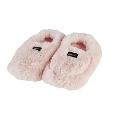 Warmies Microwaveable Slippers Luxury Lavender Scented Faux Fur - Pink Blossom • £24.49