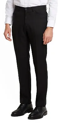 Farah Mens Trousers Black Pants Roachman Frog Pocket Smart Casual Work Trouser • £29.99