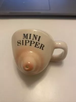 Vintage Ceramic MINI Sipper Breast Cup Creamer Mini Coffee Mug Novelty Adult EUC • $14.99