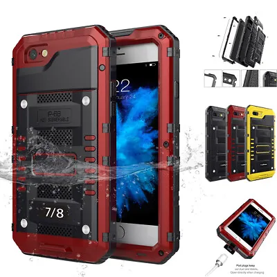 $24.89 • Buy For IPhone XR 7 8 6s Plus Case Aluminium Waterproof Shockproof Heavy Duty Cover