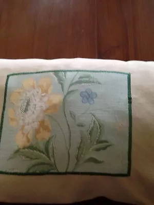 Laura Ashley Summer Palace Eau De Nil With  Butter Linen  Bolster Cover  New! • £12