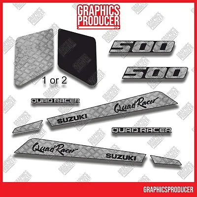 SUZUKI LT500 QUADRACER QUADZILLA Graphics Kit Sticker 87-90 Model Black Fenders • $135