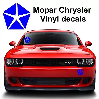 Mopar Chrysler Vinyl Decals Mopar Performance USA Decals Size 6x6 • $2.45
