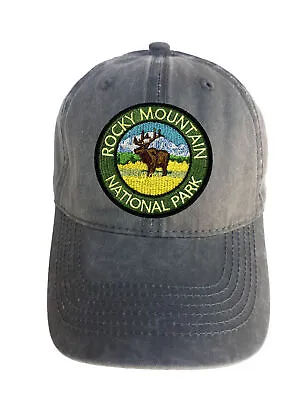 Rocky Mountain Park Adjustable Curved Bill Strap Back Dad Hat Baseball Cap • $16.95