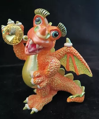 Franklin Mint Mood Dragon-Flirty-Limited Edition Jeweled Fantasy Dragon • $8.99