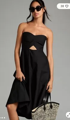 Erin Fetherstone For Anthropologie NWT Strapless A-Line Midi Dress $170 Size 4 • $74.95