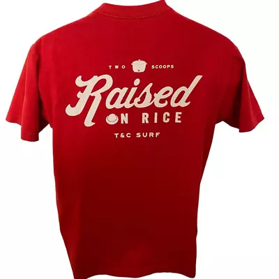 T&C Surf Designs Hawaii “Raised On Rice” Two Scoops Tee Shirt Men M Medium • $30