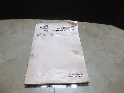 Mitsubishi Freqrol-z240-er Instruction Manual Cnc Vvvf • $59.99