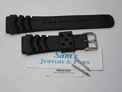 Genuine Seiko 22mm Diver Curve-Vent Z22 Watch Band SKX175 6309 7002 7S26 #4FY8JZ • $22