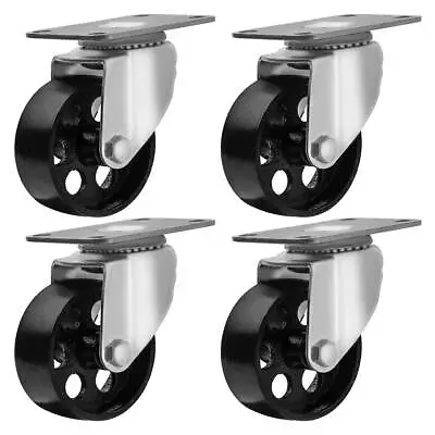 4 All Steel Swivel Plate Caster 3  Wheels Heavy Duty High-gauge Steel • $24.99