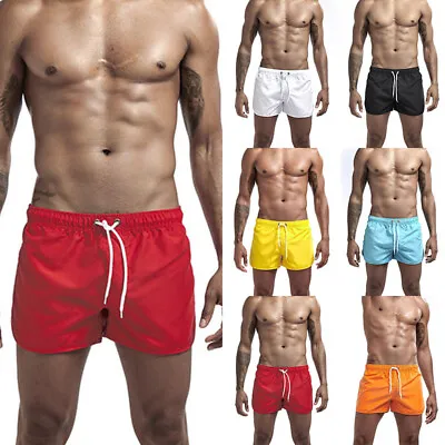 Summer New Men Fashion Beach Shorts Polyester Multicolor Sports Quarter Pants  • $6.62