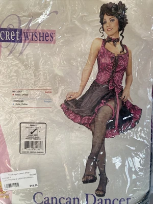 $32 • Buy Secret Wishes Pink Cancan Dancer￼￼ Adult Costume Size Sm 6/9￼ New Never Worn￼