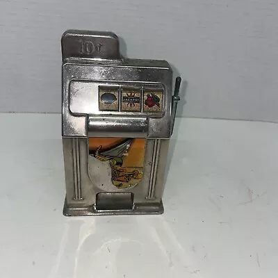 $14.99 • Buy Vintage Metal Pressed Steel REXCO 10 Cent Bank One Arm Bandit - AS IS
