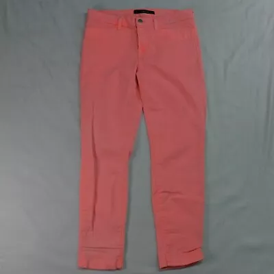 J Brand 29 Skinny Ankle Neon Coral Stretch Denim Jeans • $8.81