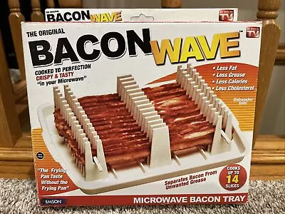 The Original Bacon Wave By Emson Microwave Bacon Tray Cooks Up To 14 Slices • $24.99