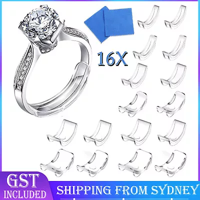 16X Invisible Clear Ring Size Adjuster Resizer Loose Rings Guard Reducer New AU • $7.85