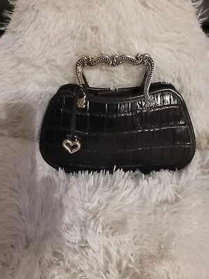 Brighton Black Vintage Purse- Magnetic Clousure. Width 10 Inches Height 6.5 Inc • $35