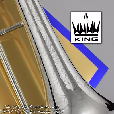 1965 Vintage King H. N. White 2B Liberty Trombone Silver Plate • $2549