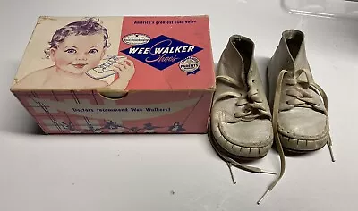 Vintage Wee Walker Baby Shoes Size 4 1950s • $15.99