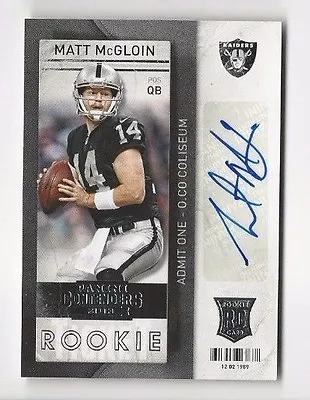 2013 Contenders Matt McGloin Auto Autograph • $19.99