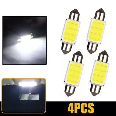 4x 36COB 38mm LED Light Car White Festoon Interior Dome Ceiling Lamp Bulbs Parts • $8.78