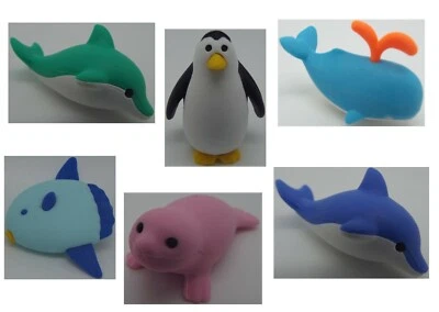 £2.49 • Buy IWAKO Japanese Novelty Marine Sea Animals Fun Erasers Rubbers Xmas Stocking 