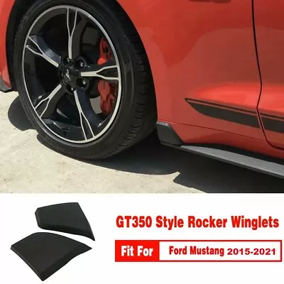 Rocker Winglets Side Skirt Spoiler Guard Fender Protect Sticker For Ford Mustang • $23.89