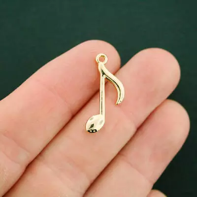 4 Music Note Charms Gold Tone - GC838 • $5.99