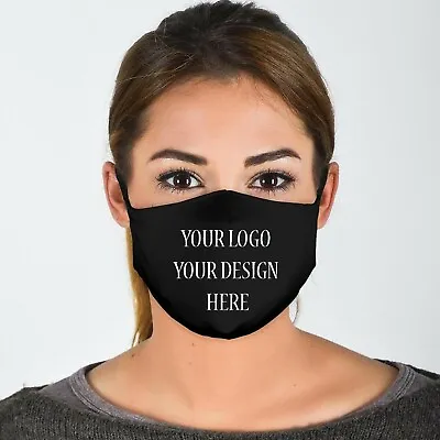 Your Logo/Design Here  Unisex 4 Ply Cotton Face Covering/Masks. Washable Comfy  • £9.99