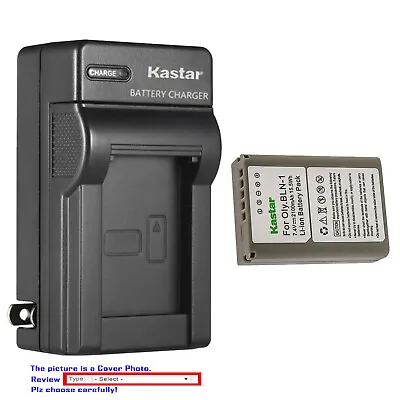 $6.49 • Buy Kastar Battery AC Wall Charger For Olympus BLN-1 Olympus OM-D E-M5 Mark II