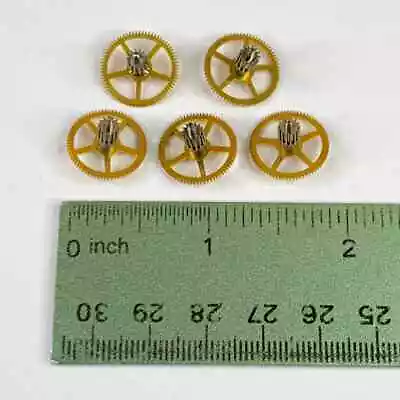 5 Large Watch Wheels 15mm Steampunk Gears Parts Pocket Watchmaker Lot Repair • $9.99