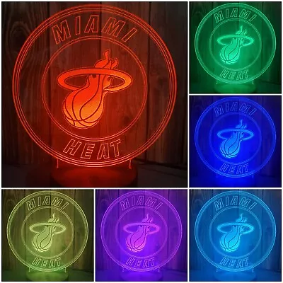 Miami Heat 3D LED Lamp • $23