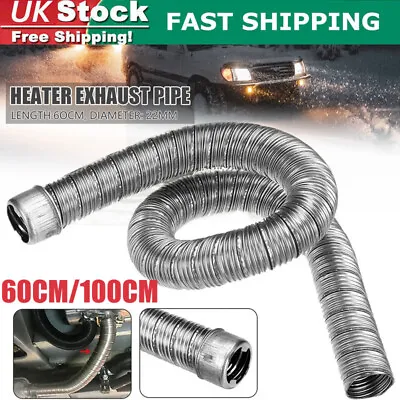 22/24mm 2 Layer Diesel Heater Exhaust Pipe Hose Stainless Steel For Eberspacher • £13.79