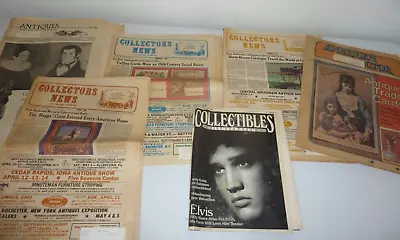 6 Vintage Collectors News Antique Newspaper 1977-1985 • $9.99